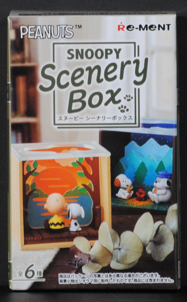 front of Peanuts SNOOPY Scenery Box BOX