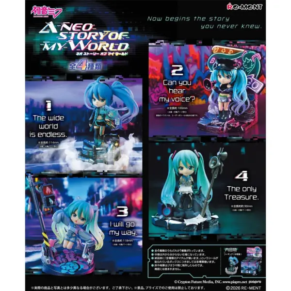 Gokuraku - RE-MENT - Hatsune Miku A Neostory of my World Box